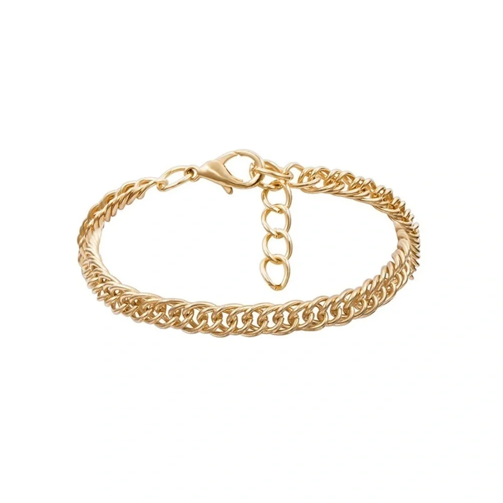 *IMOGEN* 3-Pc Gold Chain Fashion Bracelet Set